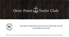 Desktop Screenshot of otterpointyachtclub.com