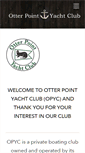 Mobile Screenshot of otterpointyachtclub.com