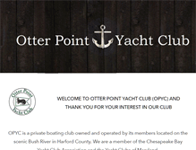 Tablet Screenshot of otterpointyachtclub.com